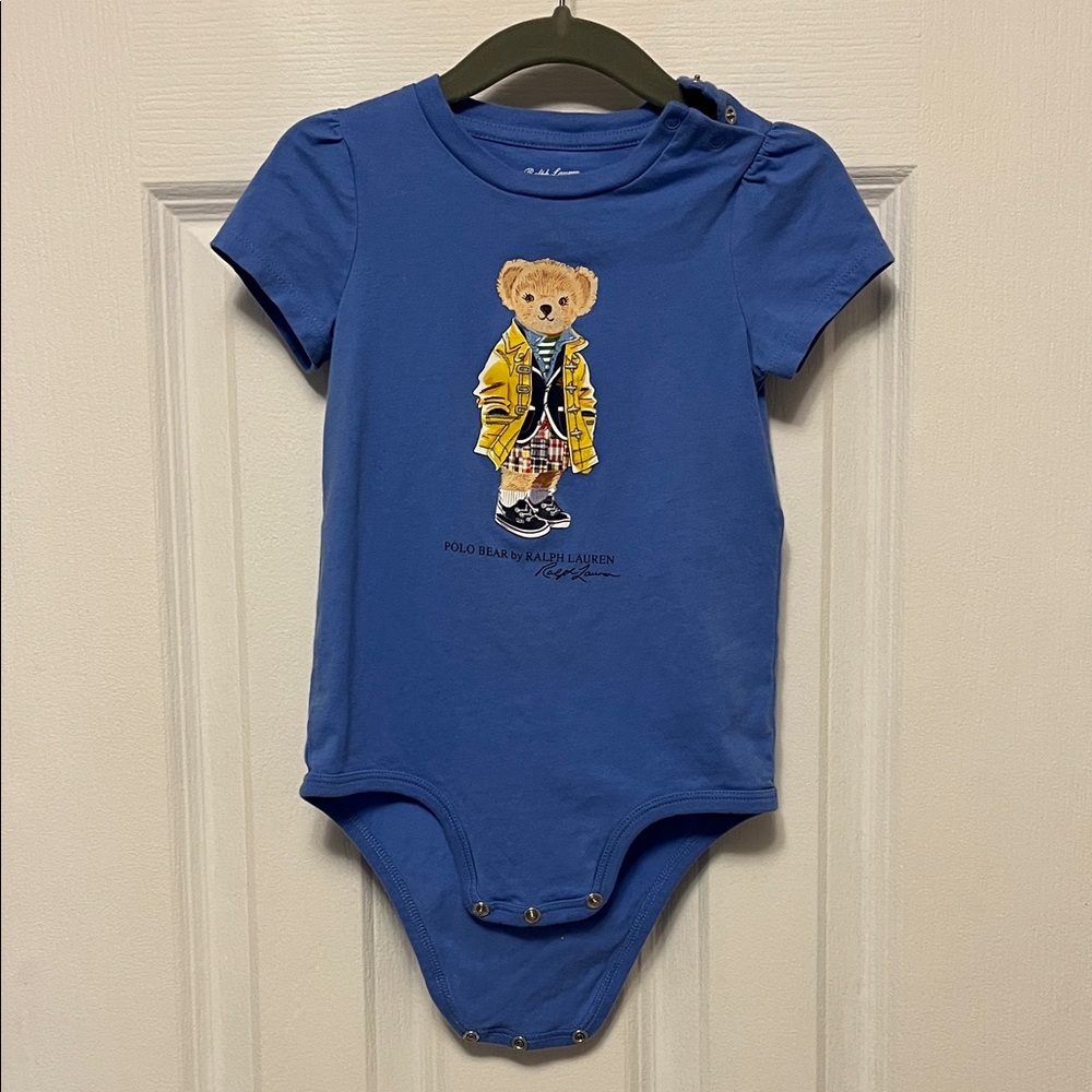 Ralph Lauren Blue Kids One Piece with Bear Design